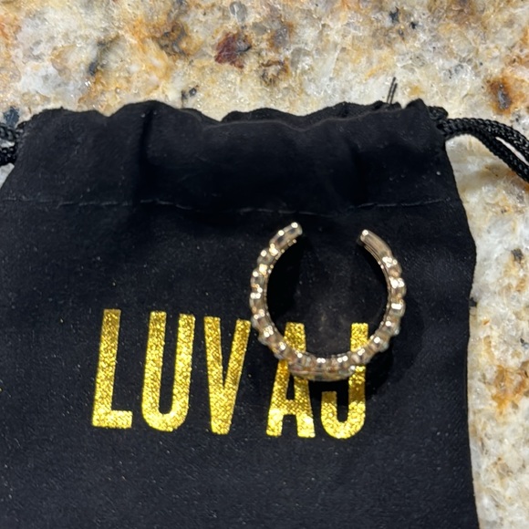 Luv AJ Rose Gold Adjustable Stacked Ring - Picture 2 of 6